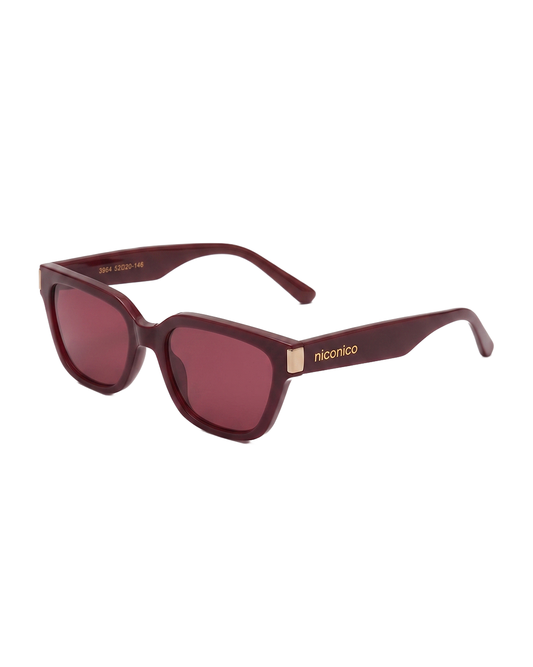 Sunglasses Maroon - White