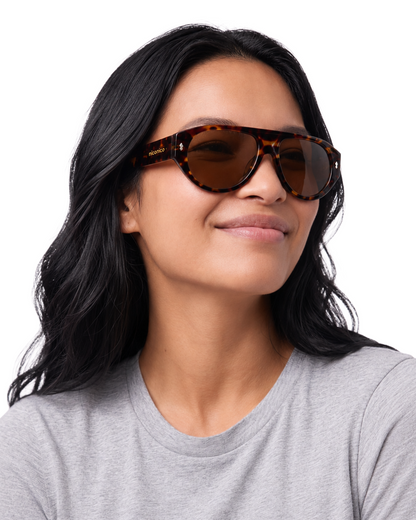 Sunglasses Turtle Aviator Shell - Black
