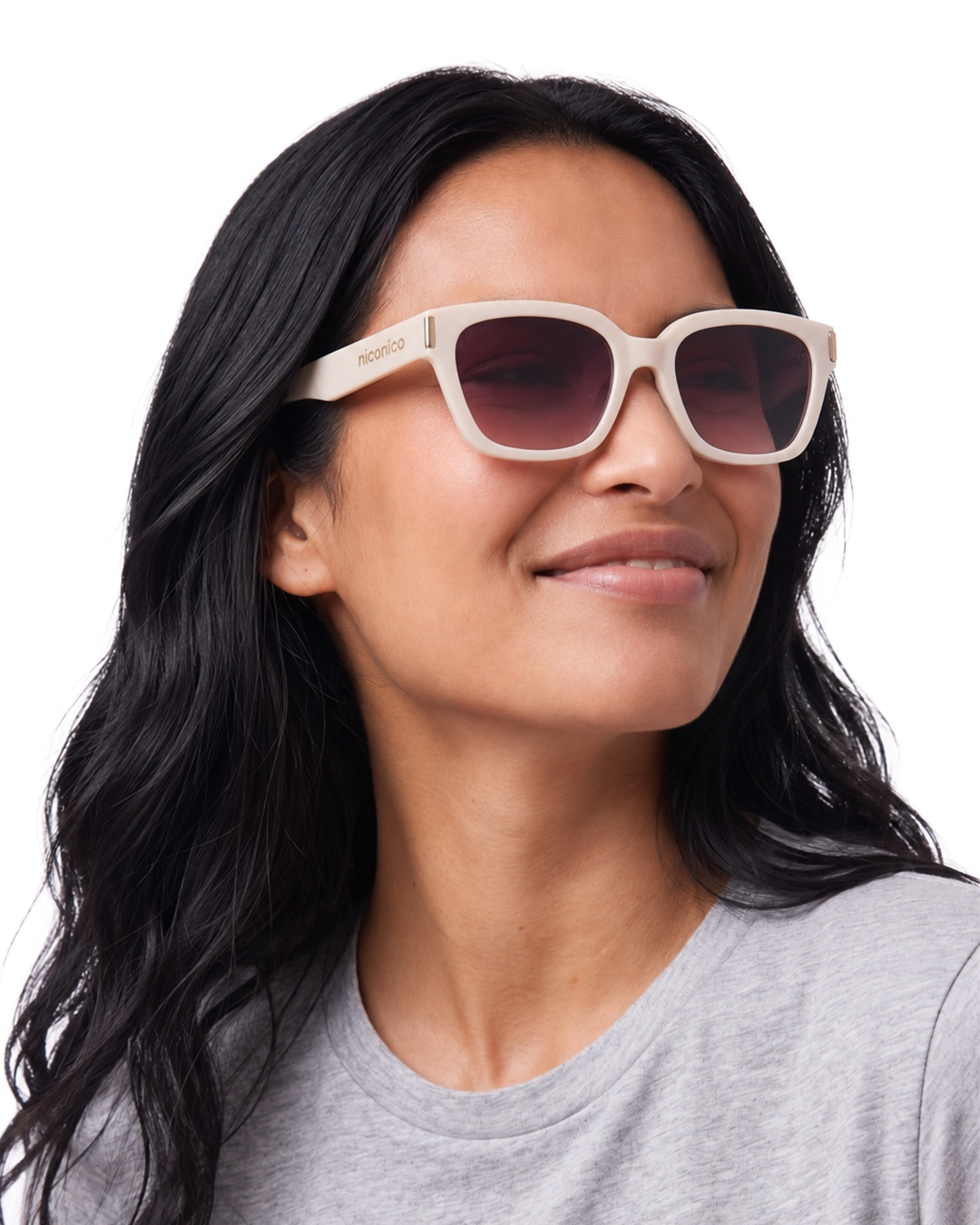 Sunglasses Maroon - White