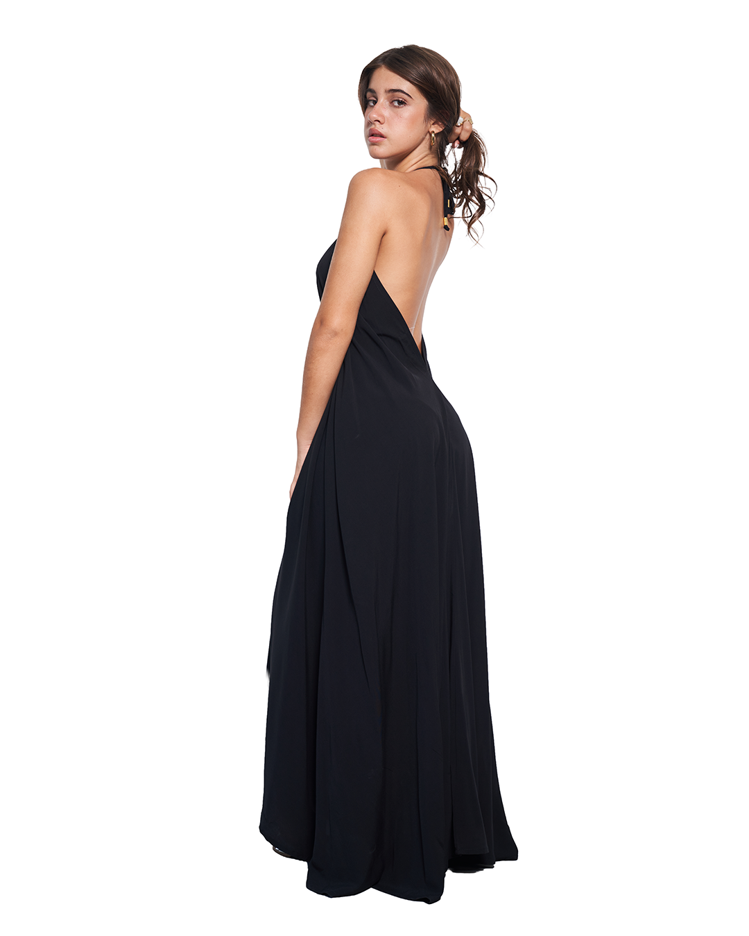 Belle halter dress - Black