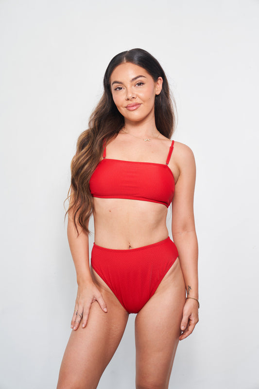 Kristell bikini top - Red